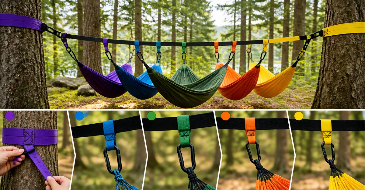 How to Create a Color‑Coded Group Hammock Suspension System
