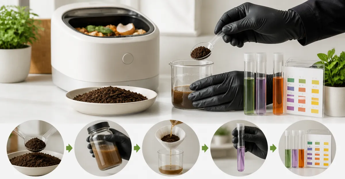 How to Test NPK of Processed Compost from Your Countertop Composter