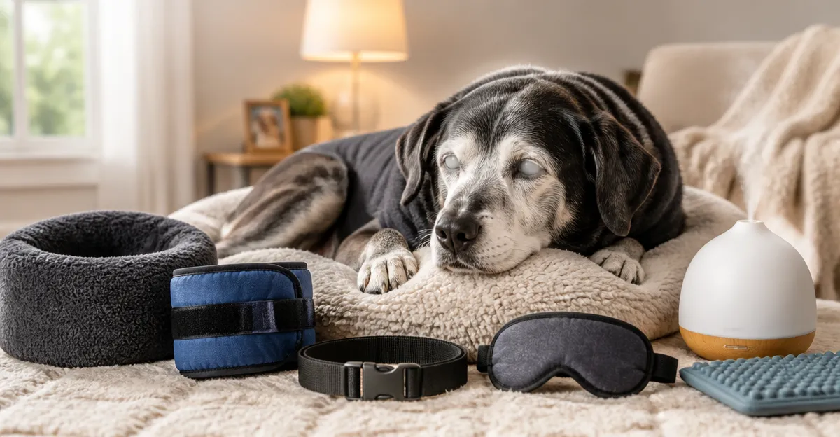 Calming Gear for Visually Impaired Senior Dogs: Guide