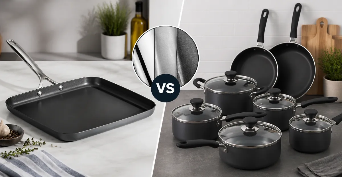 All-Clad HA1 Griddle vs Amazon Basics 15‑Piece Cookware Set: In‑Depth Comparison