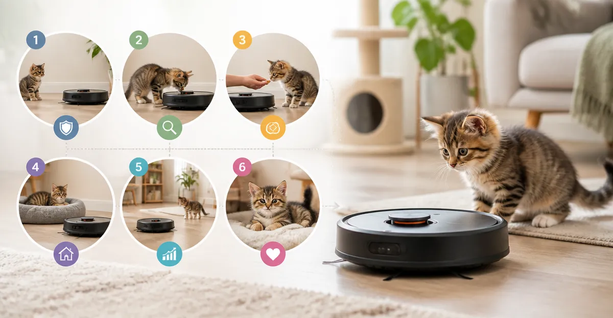 How to Train Your Kitten to Accept a Robot Vacuum