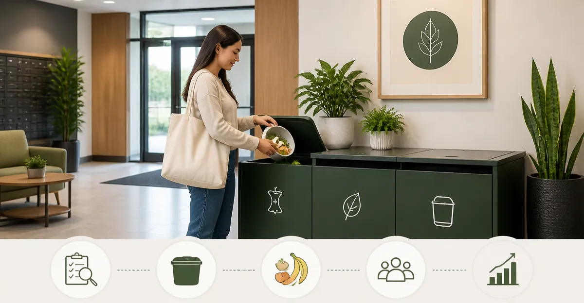 How to Set Up an Apartment Lobby Compost Drop‑Off Station