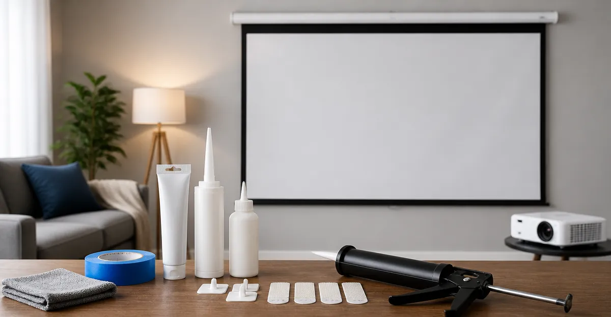 How to Choose and Use Rental‑Safe Adhesives for Projector Screens