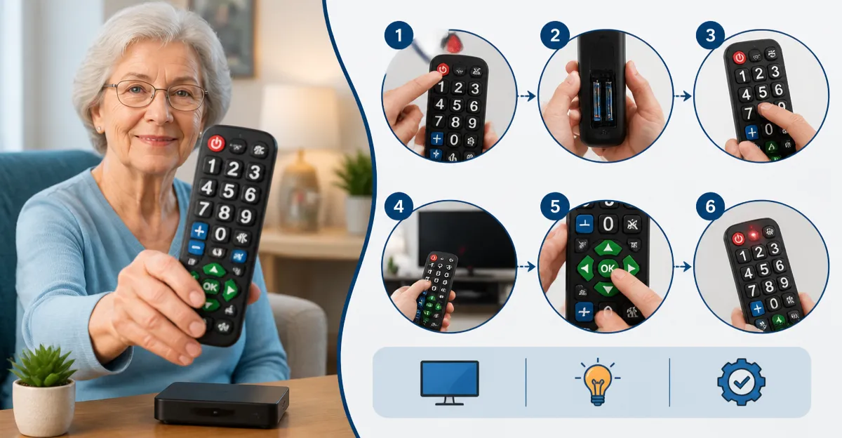 How to Program a Large-Button Remote for Seniors