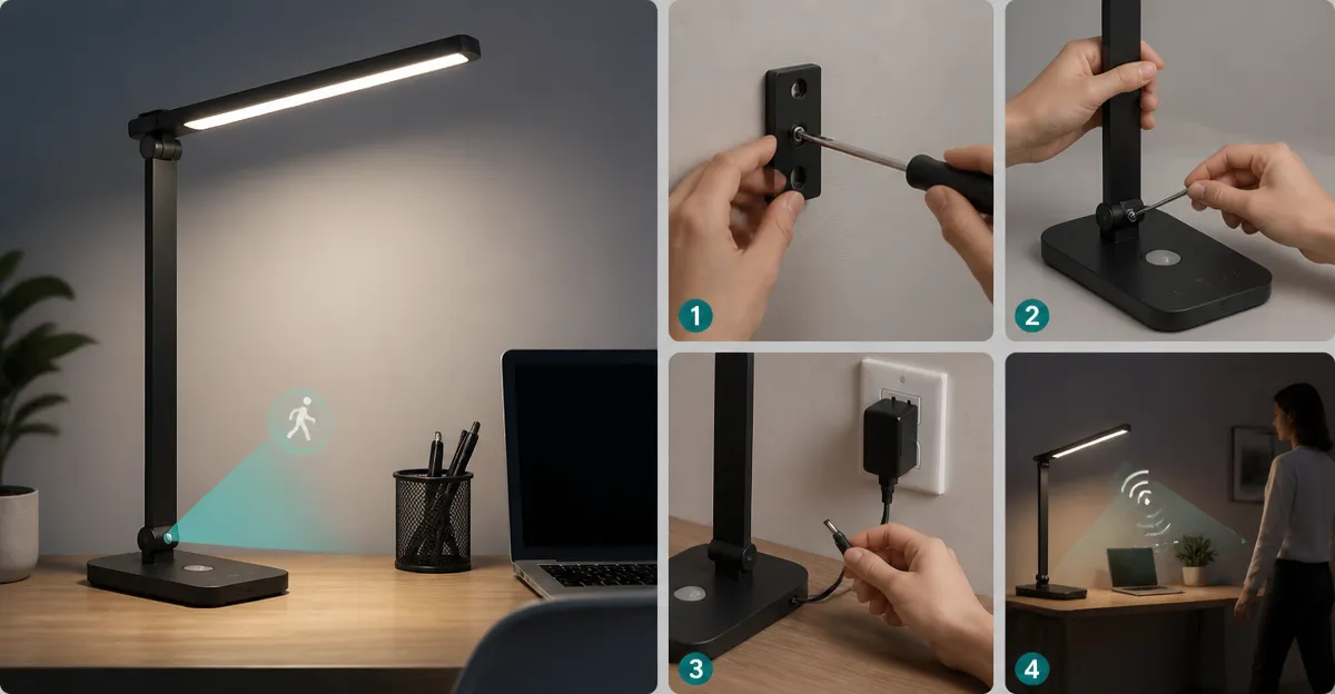 How to Install Energy‑Saving Desk Lighting with Motion Sensors