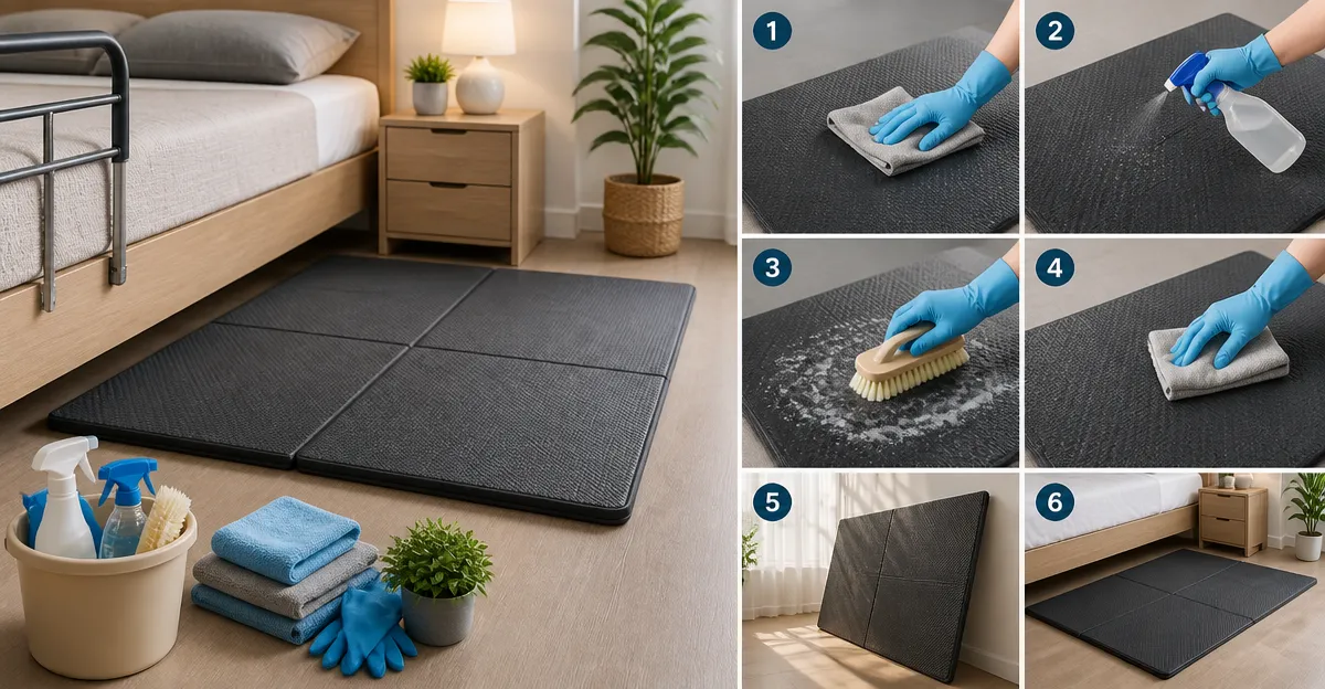 How to Clean and Maintain Bedside Fall Mats