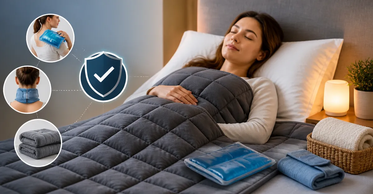 How to Safely Combine a Weighted Blanket with Heat or Cold Therapy