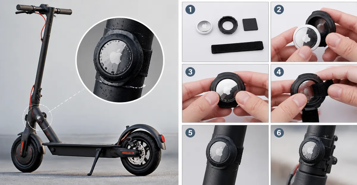 How to Securely Install an AirTag on a Folding Scooter Without Compromising Waterproofing