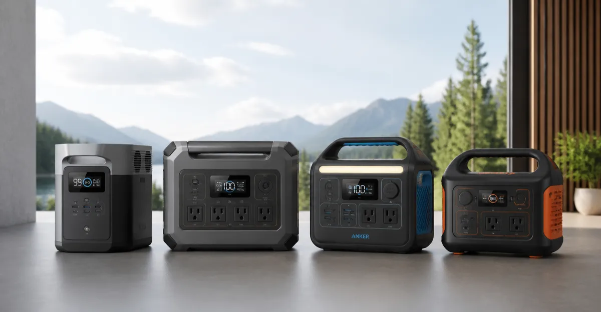 EF ECOFLOW DELTA 2 vs ABOK Ark3600 vs Anker & Jackery Power Stations: In‑Depth Comparison