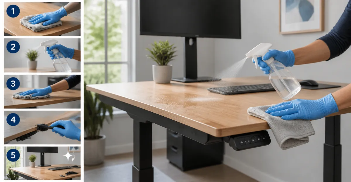 How to Disinfect a Used Standing Desk to Remove Allergens