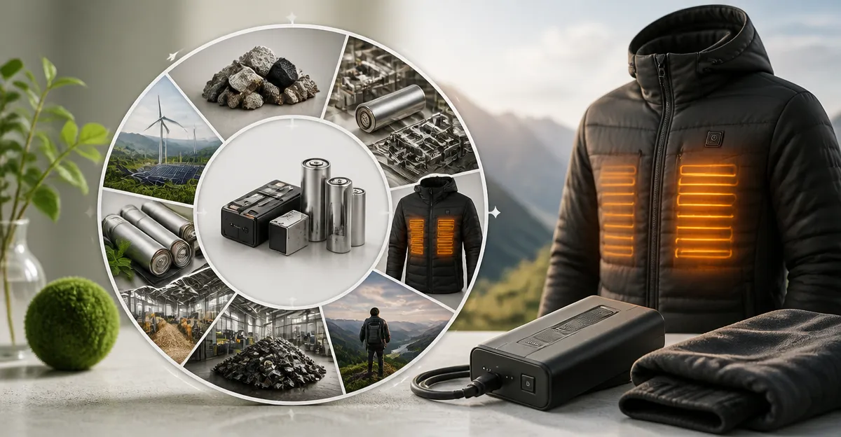 Life Cycle Analysis of Battery Chemistries for Heated Garments