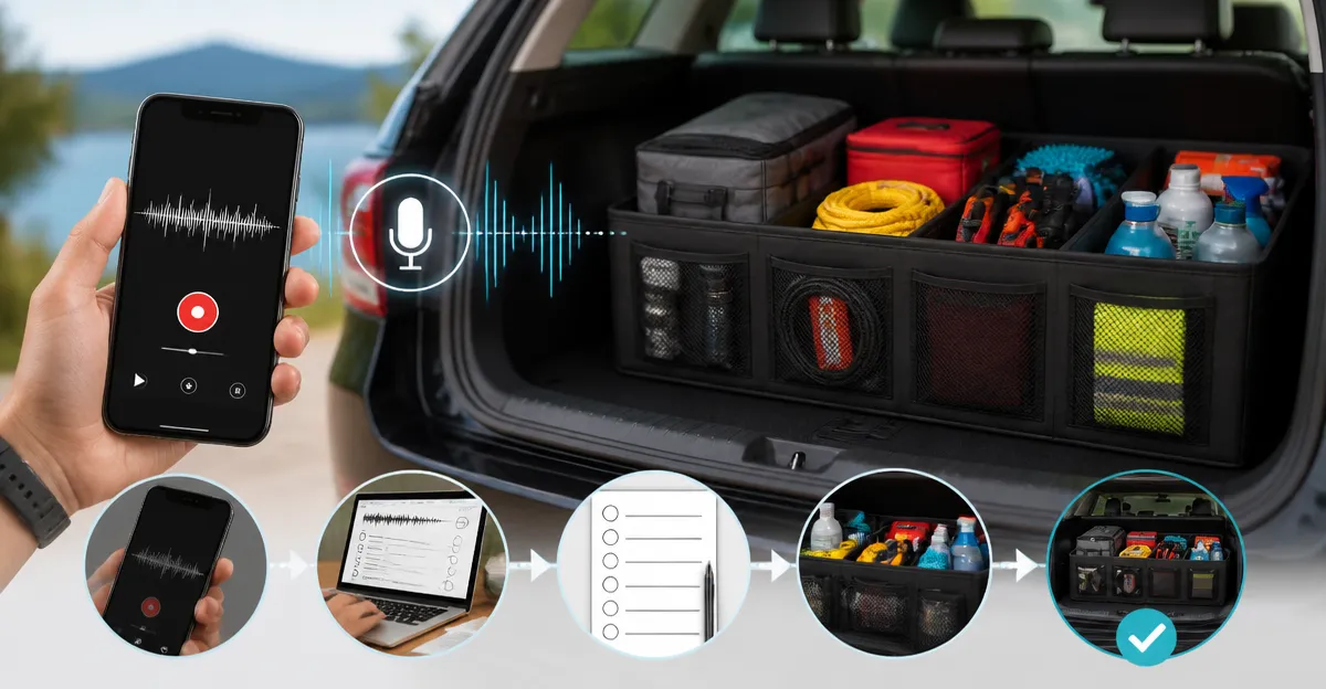 How to Use Voice Memos for the Ultimate Trunk Packing Checklist