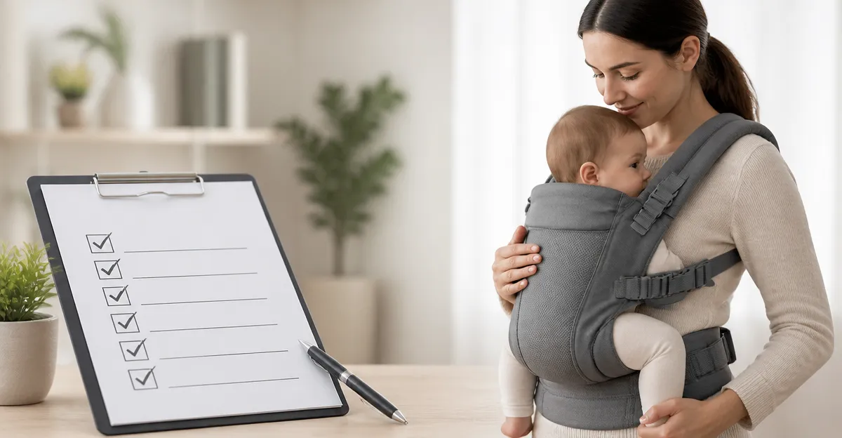Ergonomic Assessment Checklist for Baby Carriers