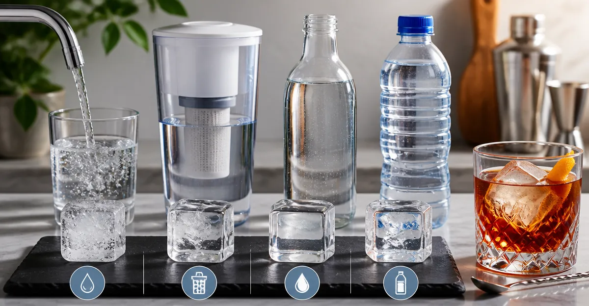 How to Compare Water Sources for Cocktail Ice