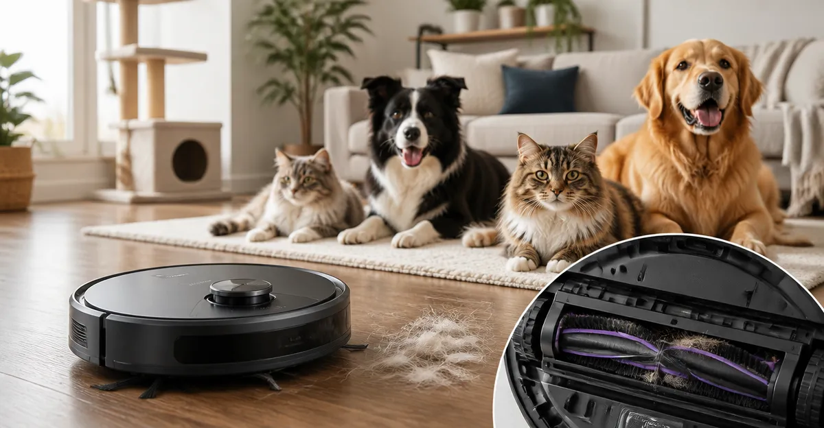 10 Best Robot Vacuums with Tangle-Free Brushes for Multi-Pet Homes