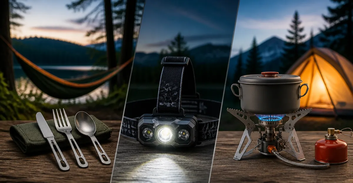 Quatish Cutlery vs LHKNL Headlamp vs Hisencn Camping Stove: In‑Depth Comparison