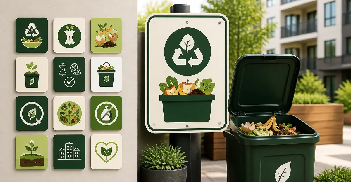12 Printable Composting Sign Templates for Apartment Buildings