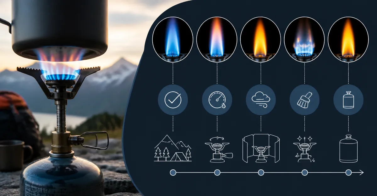 How to Read Backpacking Stove Flame Colors