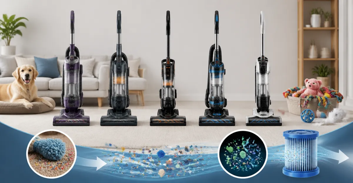 Comparing Top Amazon Vacuums: Shark, Amazon Basics, Clinkal, Bissell, and Aspiron