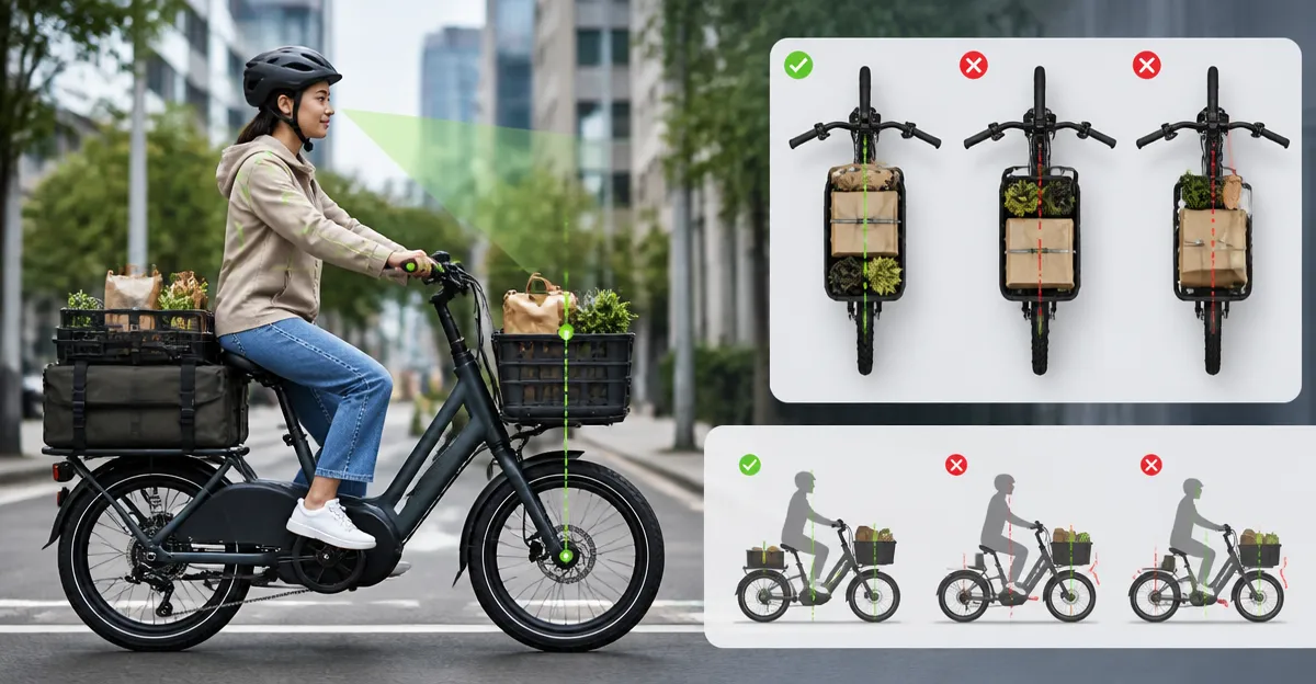 Optimize Urban Cargo Bike Ergonomics: Best Basket Placement