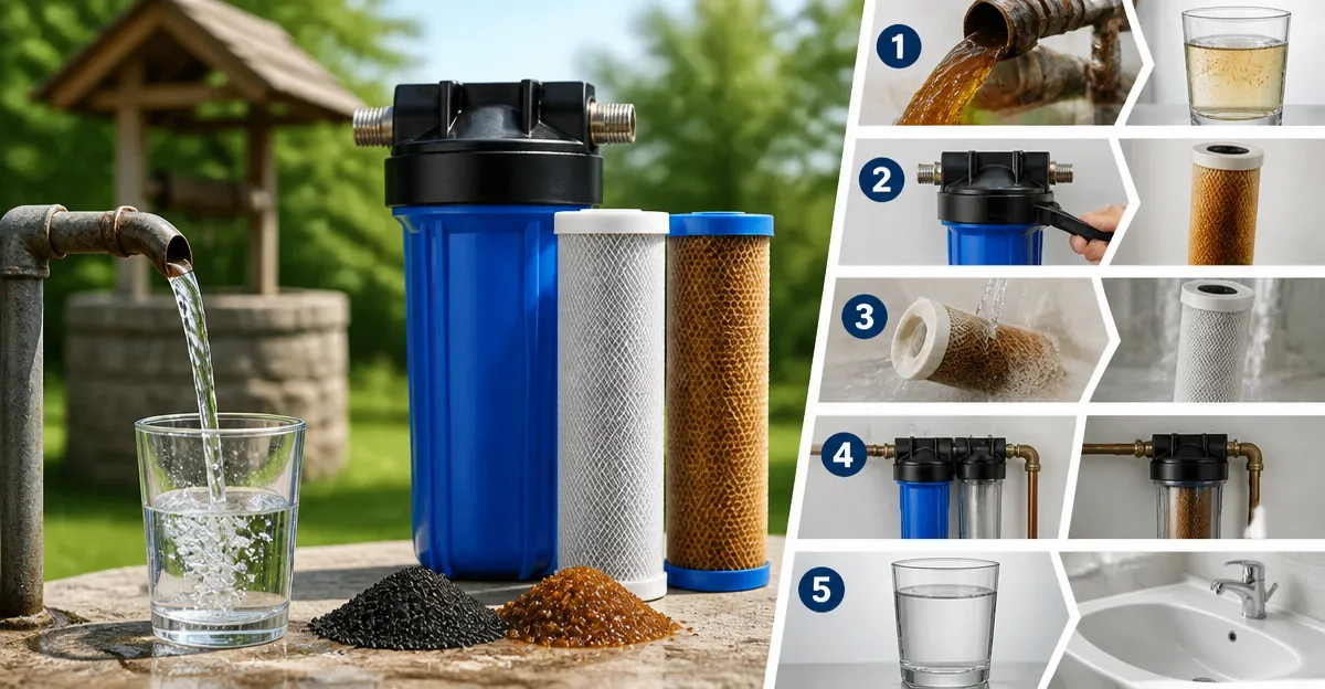 How to Remove Iron from Well Water Without a Water Softener