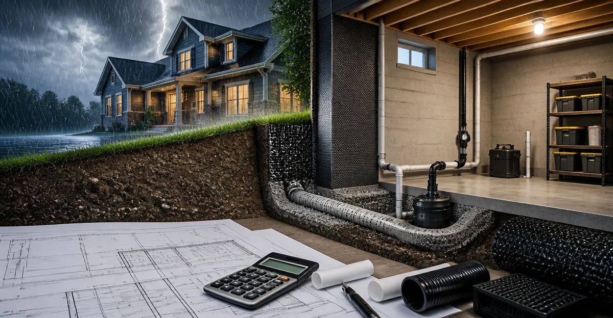 How to Size Basement Drainage for 100‑Year Storm Events