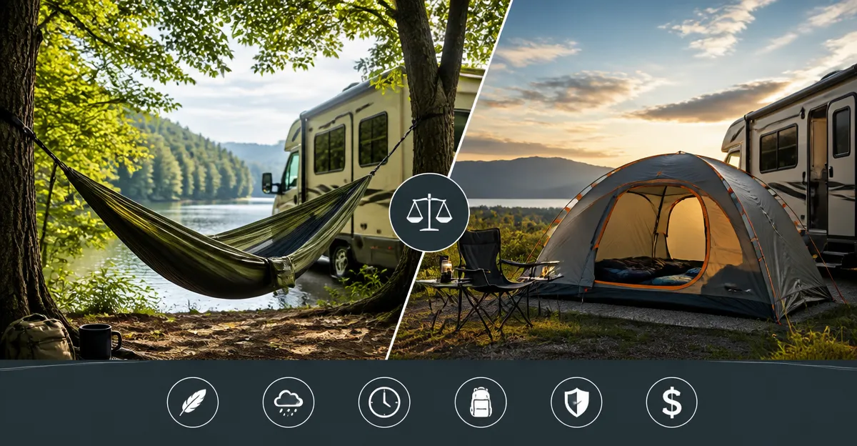 Hammock vs Tent for RV Camping: The Complete Guide
