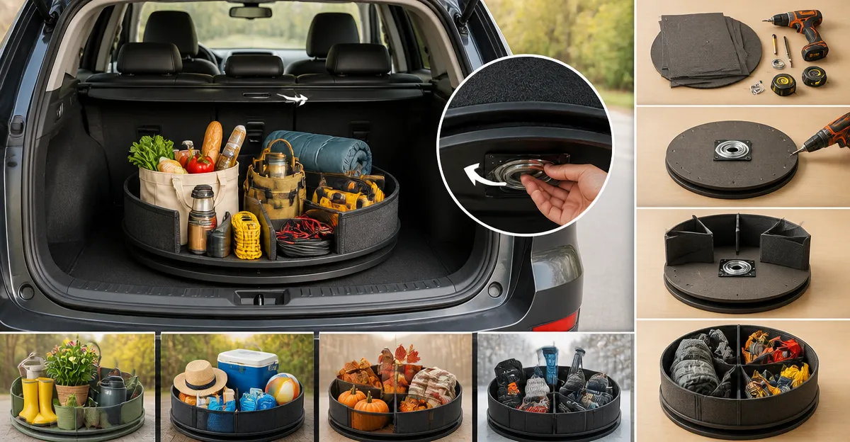 How to Build a Rotating Seasonal Trunk Organizer