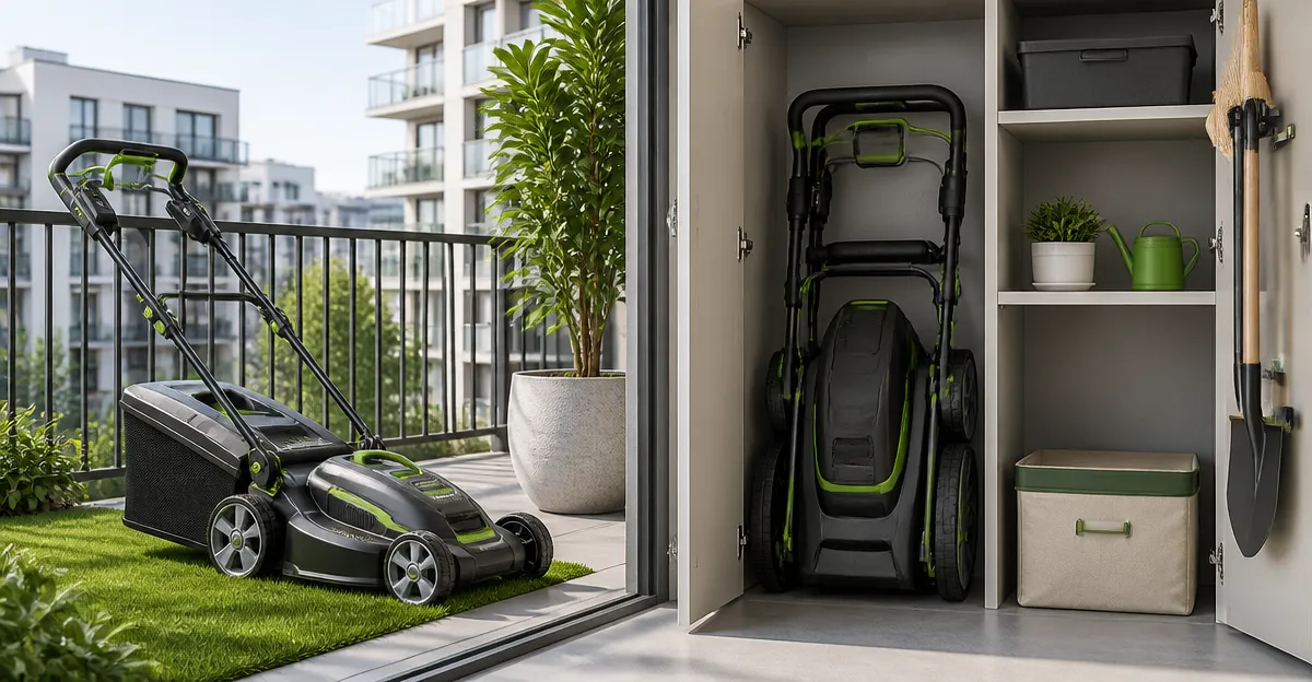 Compact Foldable Electric Lawn Mowers for Apartment Storage