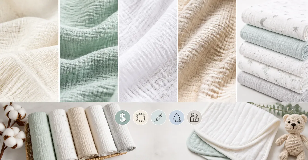 Comparing Top Cotton Muslin Fabrics and Burp Cloths on Amazon