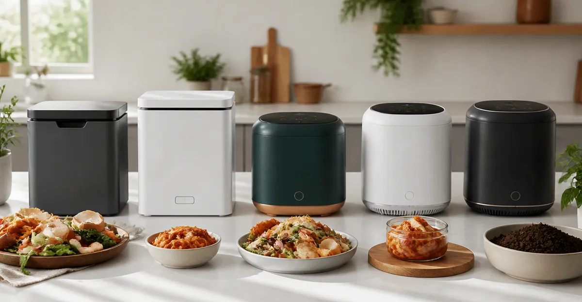 Electric Kitchen Composters Compared: Reencle, KEEPEEZ, Ouaken, Airthereal