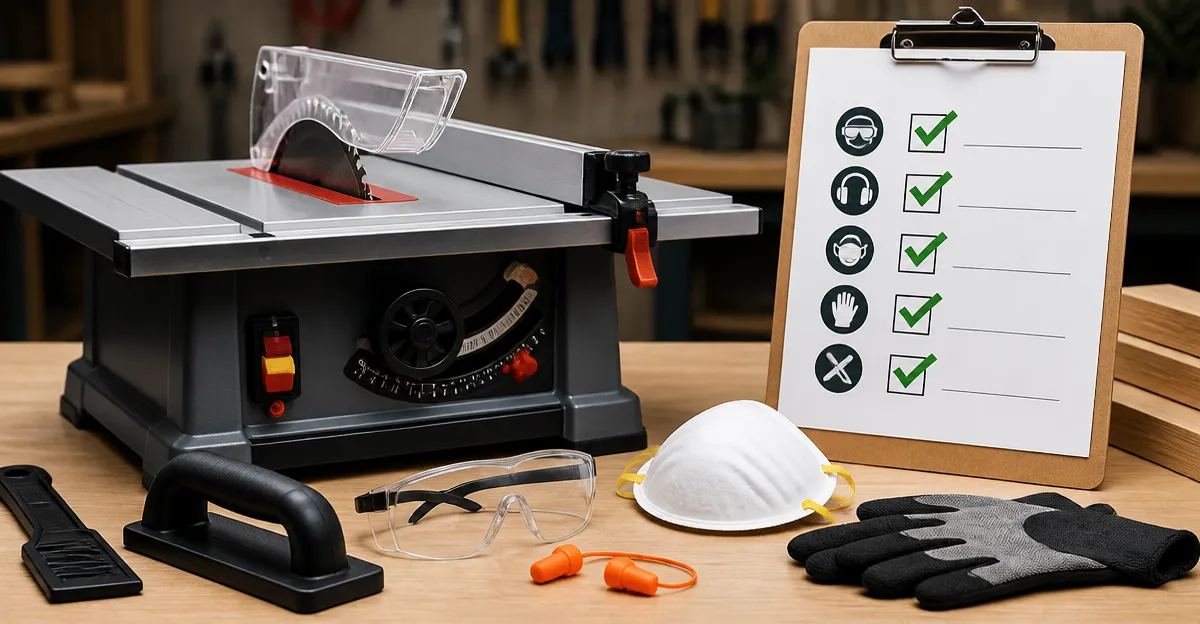 Mini Table Saw Safety Checklist: Essential Gear & Setup Tips