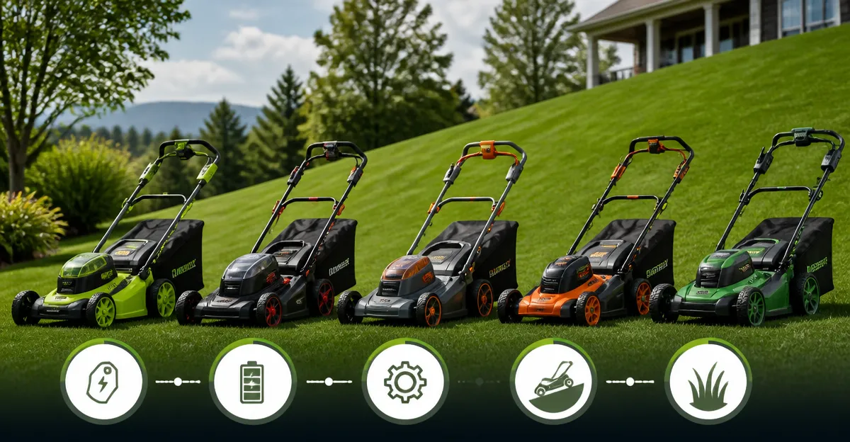 Comparing Top Cordless Lawn Mowers: Greenworks, PowerSmart, MZK, LawnMaster, and Greenworks 80V