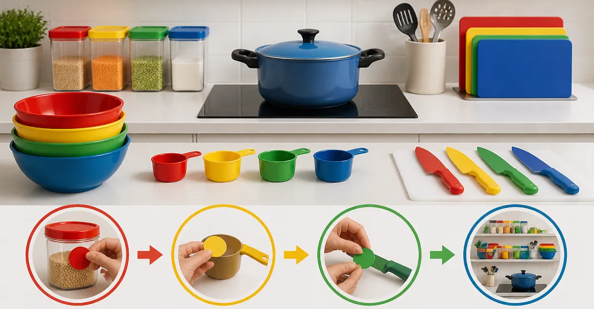 How to Create a Color‑Coded Cooking System for Dementia