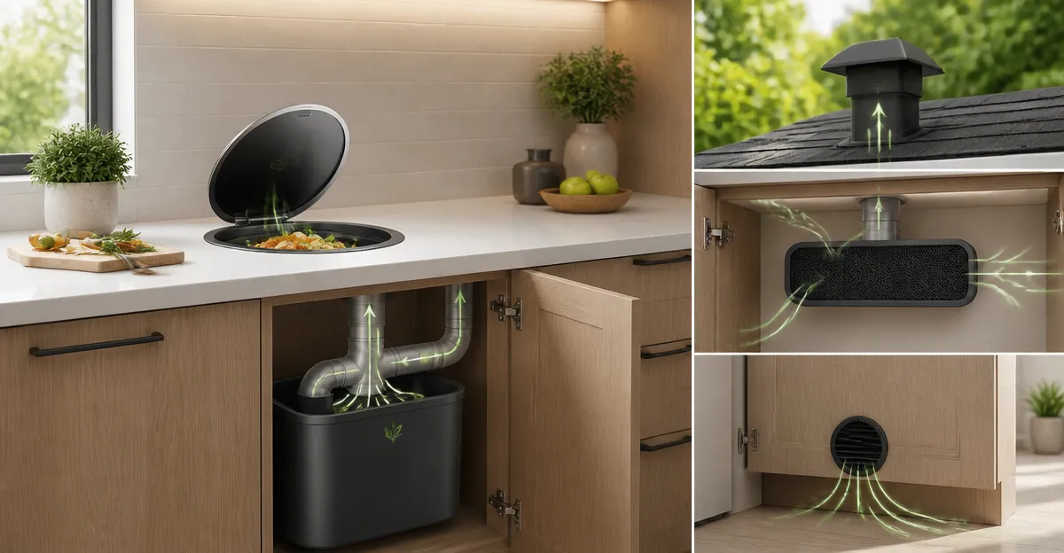 Kitchen Cabinet Design Guide: Venting Built-In Countertop Composters for Odor-Free Integration