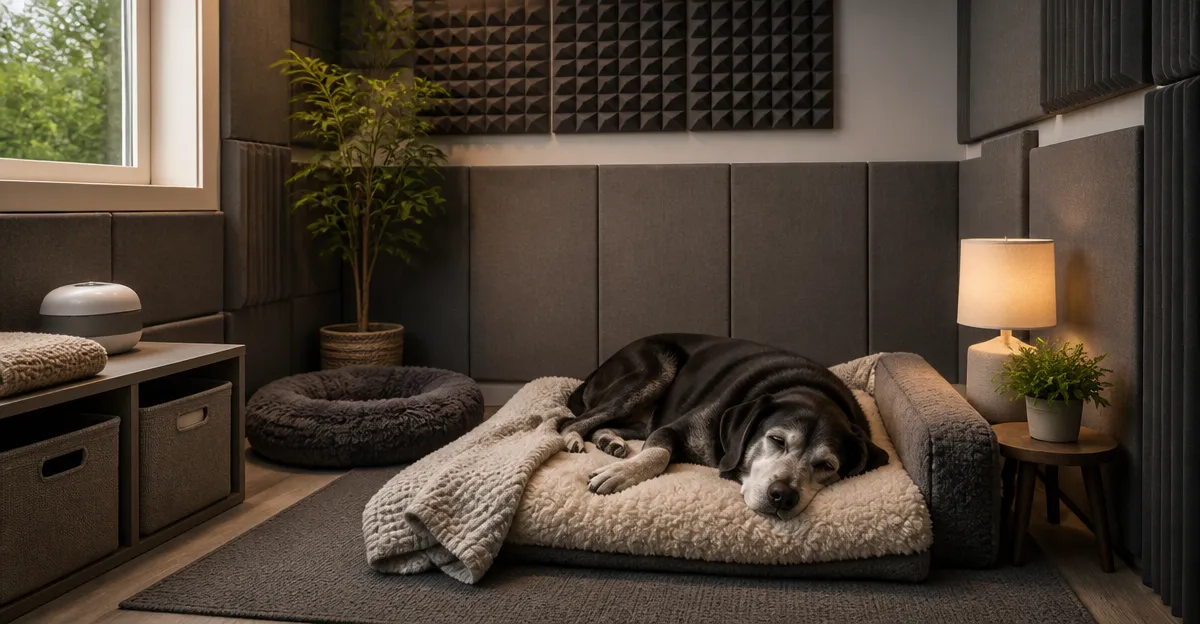 DIY Sound-Reducing Calming Room for Senior Dogs