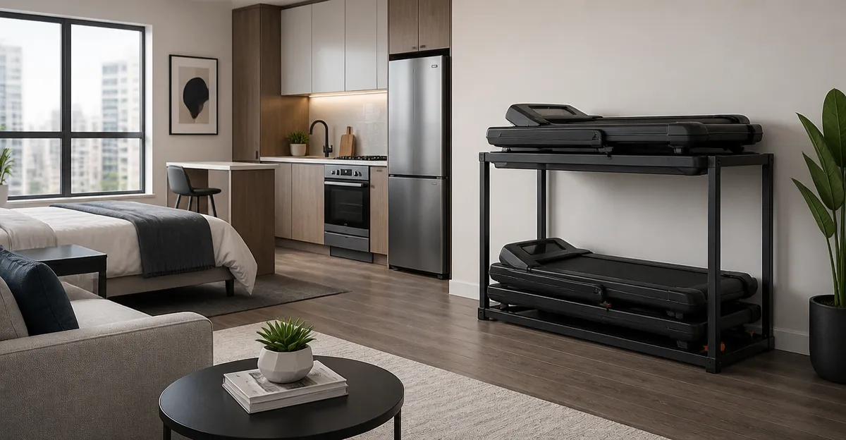 How to Stack Two Folding Treadmills in a Studio Apartment