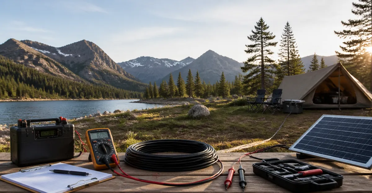How to Calculate DC Voltage Drop for Long Cable Runs at Your Campsite
