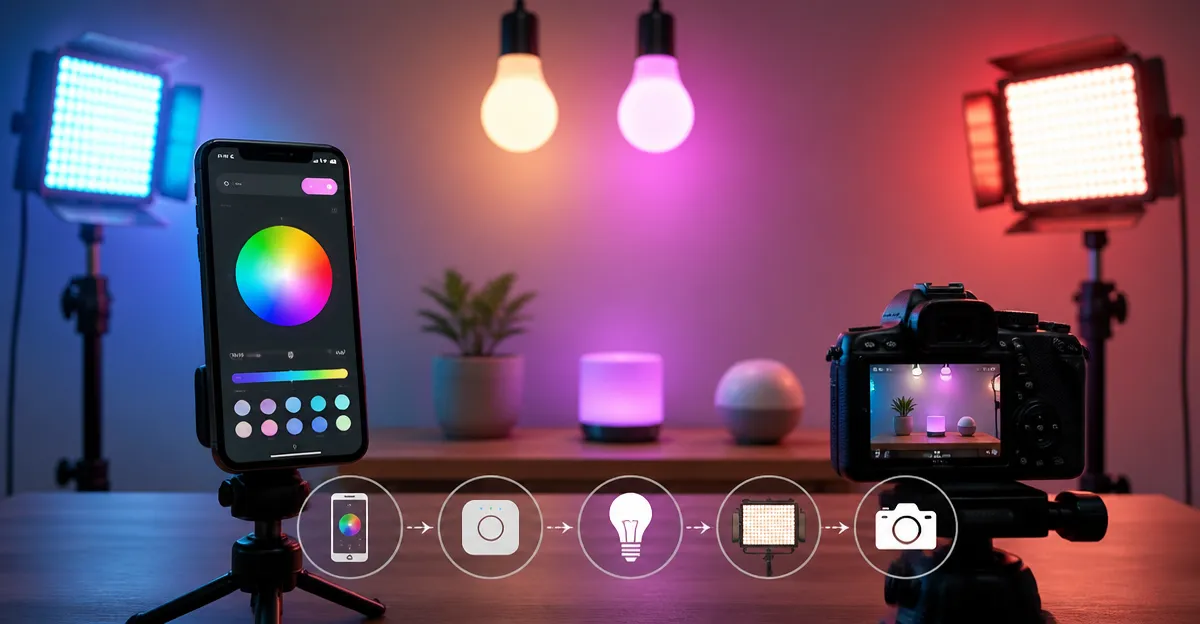 Sync Smartphone LED Panels with Philips Hue