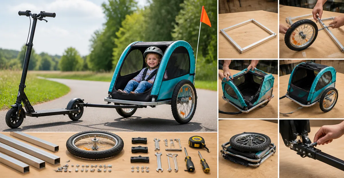 DIY Folding Scooter Trailer for Kids – Step by Step Guide