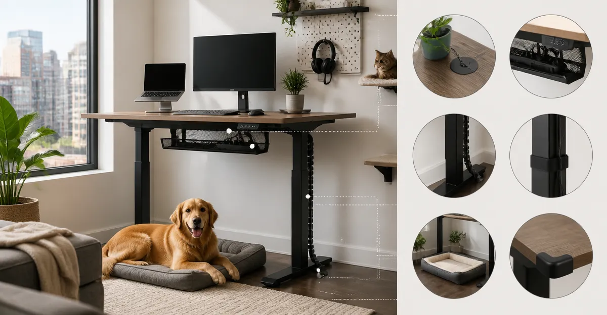 Pet‑Proof Your Small‑Apartment Standing Desk Setup