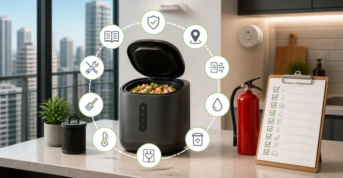 How to Create a 10-Step Fire Safety Checklist for Countertop Composters