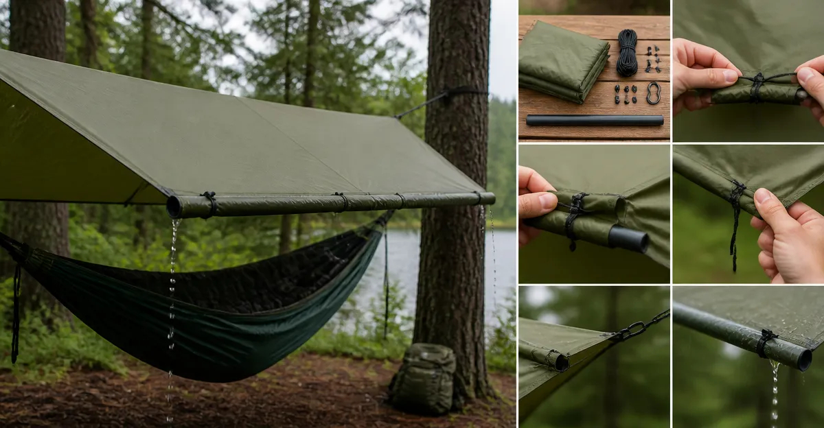 DIY Hammock Tarp Gutter System – Keep Your Hammock Dry