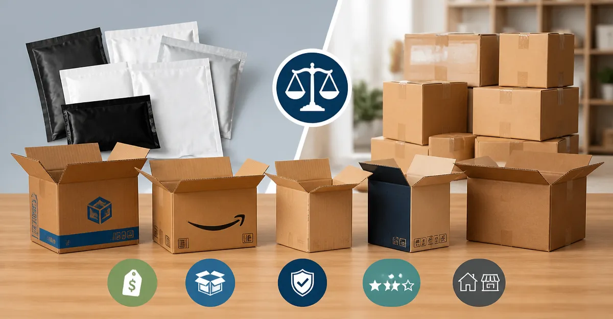 Medium Moving and Shipping Boxes Comparison: BOX USA, Amazon Basics, and More