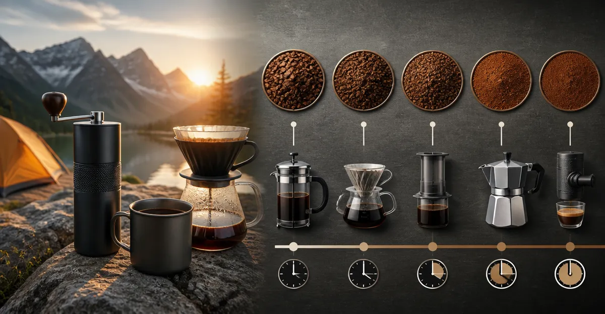 Trail Coffee Grind Size & Brew Time Chart: Ultimate Guide
