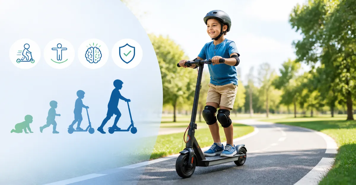 E‑Scooters for Kids: Guide to Development, Skills & Safety