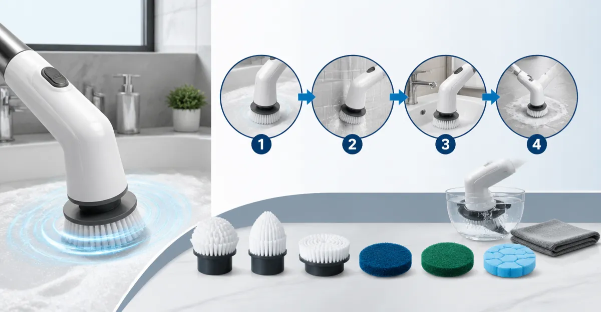 How Do Electric Spin Scrubbers Work? Use & Maintenance Guide