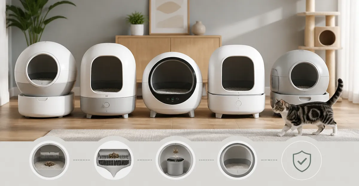 Comparison of Top Self‑Cleaning Cat Litter Boxes – 2026 Review