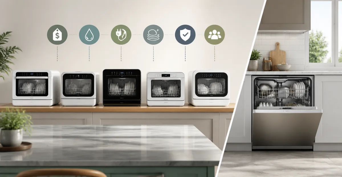 Top Amazon Dishwashers Compared: Honeywell, EUHOMY, COMFEE', Midea & Sharp