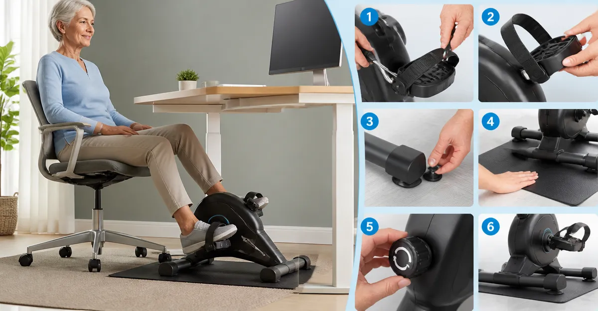 Adapt Under‑Desk Pedal Bike for Seniors with Balance Issues